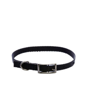 AK-9 Single Layer Nylon Collar 3/8" (9.5 mm), Black