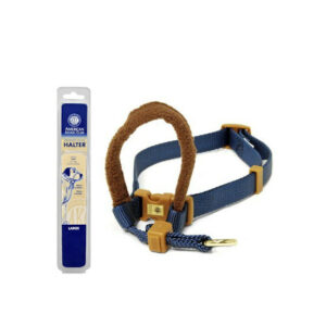 American Kennel Club Padded Dog Halter, Blue