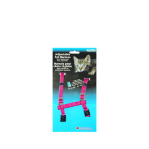 Burgham Adjustable 3/8" Harness, Pink