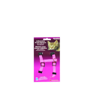 Burgham Adjustable 3/8" Kitten Harness, Pink