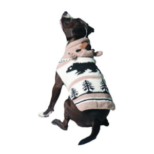 Chilly Dog Brown Bear Hoodie Wool Sweater