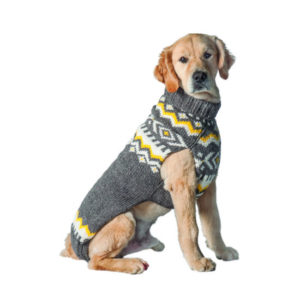 Chilly Dog Grey Nordic Wool Sweater