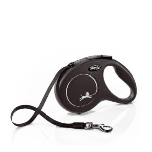 Flexi New Classic Retractable Lead - Tape 16' Black