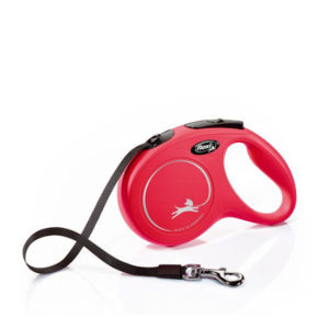 Flexi New Classic Retractable Lead - Tape 16' Red