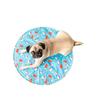 Go Fresh Pet Ice Mat Pet Cooling Bed, Blue