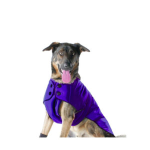 Muttluks Belted Dog Coat, Purple