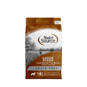 NutriSource Grain Free Large Breed Lamb Meal & Peas