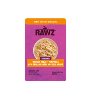 RAWZ Shredded Chicken Breast, Pumpkin & New Zealand Green Muzzels