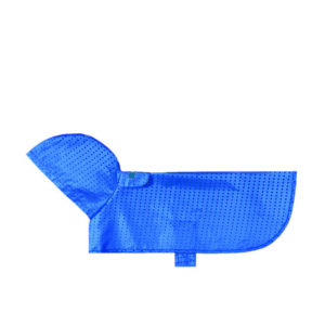 RC Pet Packable Rain Poncho - Cyan Halftone