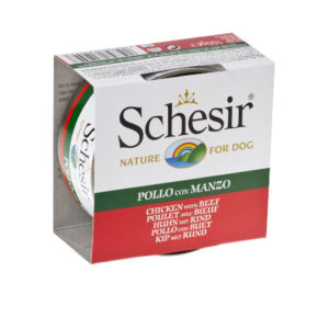 Schesir Chicken Fillets with Beef Canine