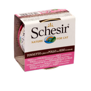 Schesir with Chicken Fillets, Tuna and Rice Natural Style