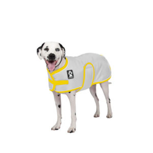 Shedrow K9 Tundra Winter Coat, Grey/Yellow