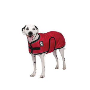 Shedrow K9 Tundra Winter Coat, Red/Black