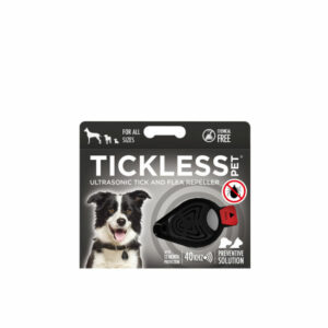 Tickless Classic Pet Ultrasonic Tick and Flea Repellent, Black