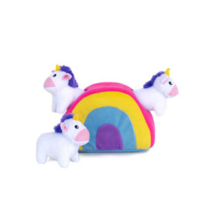 Zippy Paws Zippy Burrow - Unicorns in Rainbow